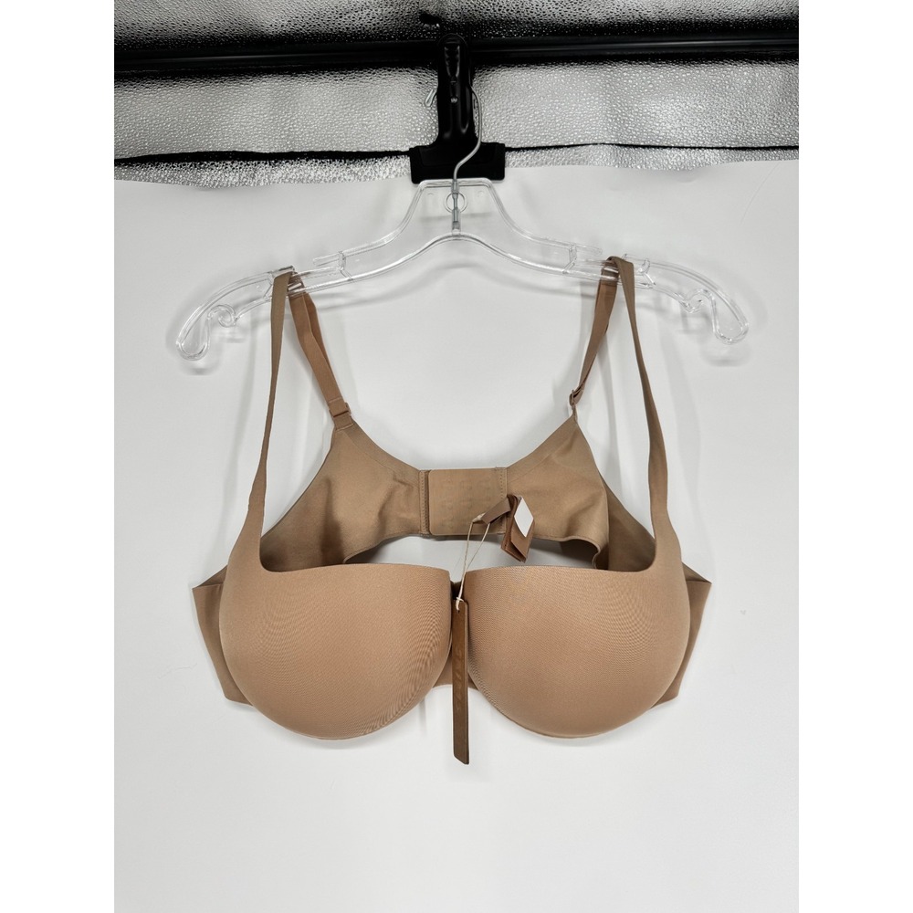 SKIMS Ultimate Push Up Balconette Bra Womens Size 40B Clay Tan Underwired Padded